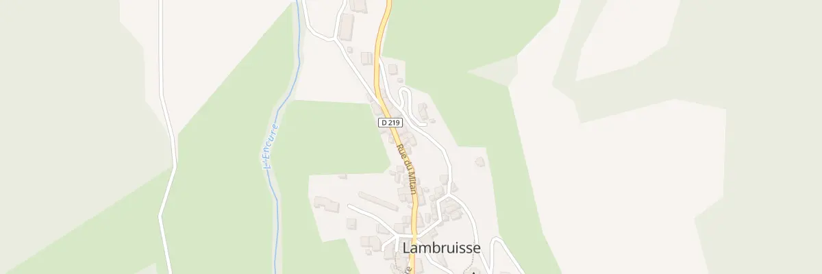 Plan du 7017 Le Village à Lambruisse