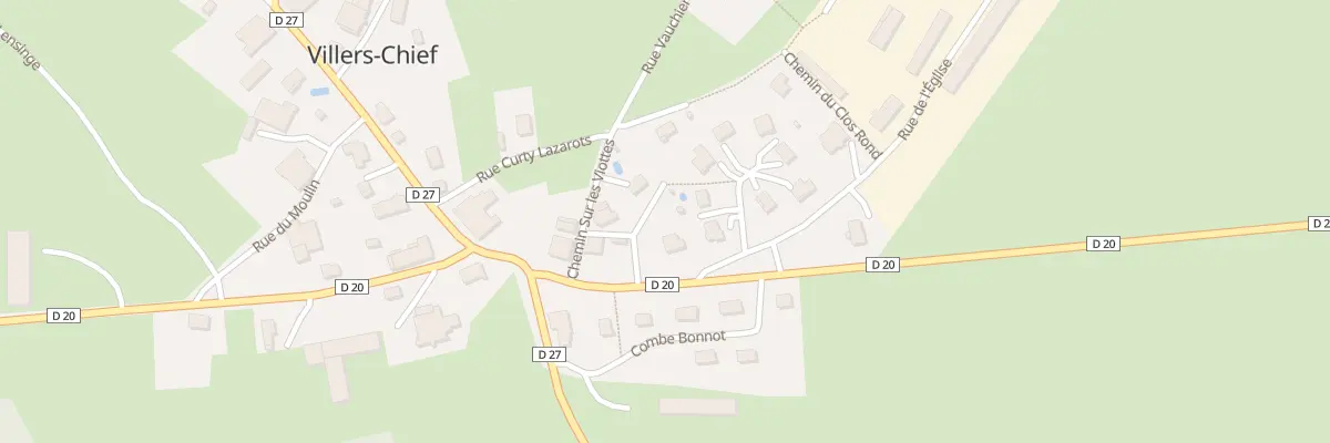 Plan du 3 Rue de Germefontaine à Villers-Chief