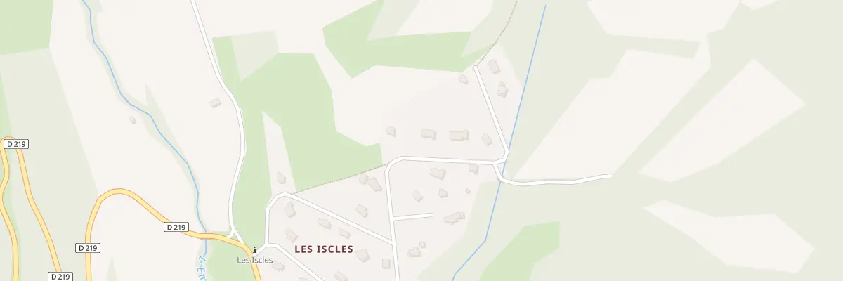 Plan du 7035 Les Iscles à Lambruisse