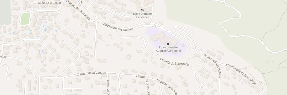 Plan du 196 Che de l’Hermitage à Vidauban