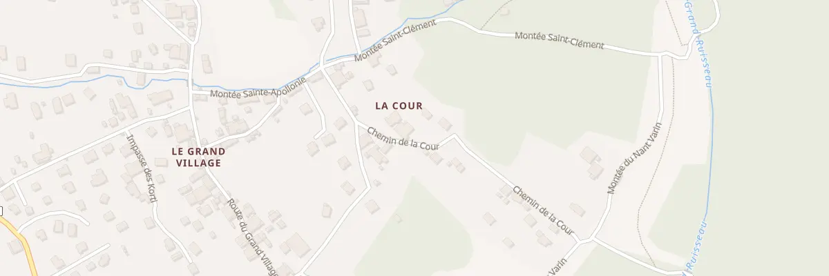 Plan du 5083 La Cour à Tours-en-Savoie