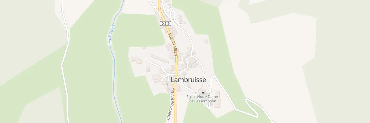 Plan du 5034 Le Village à Lambruisse