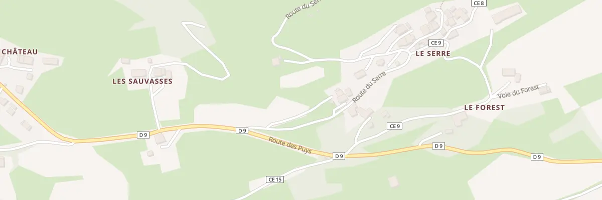 Plan du 39 Rte du Serre à Puy-Sanières