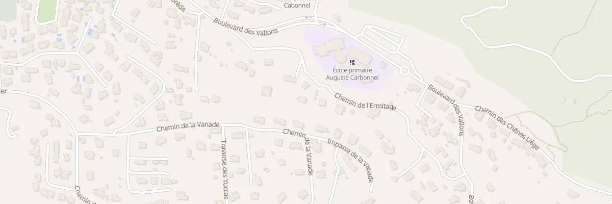 Plan du 198 Che de l’Ermitage à Vidauban