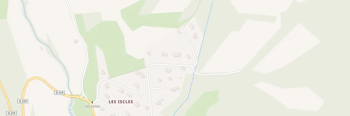 Plan du 7136 Les Iscles à Lambruisse