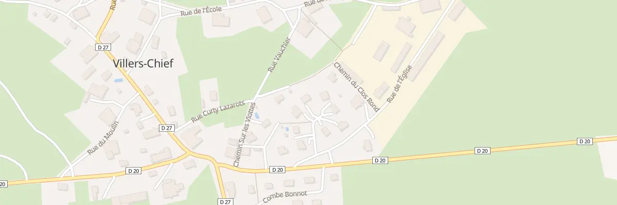 Plan du 4 Rue sur le Mont à Villers-Chief