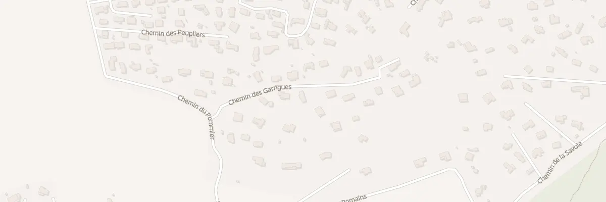 Plan du 166 Che des Garrigues à Vidauban
