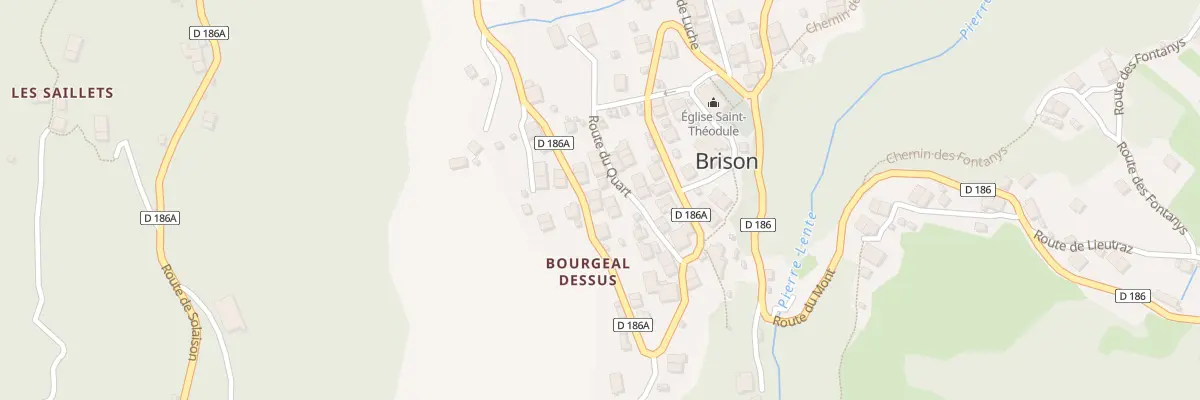 Plan du 105 Rte du Quart à Brizon