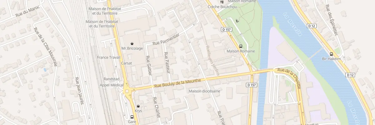 Plan du 3 Rue Cour Billot à Épinal
