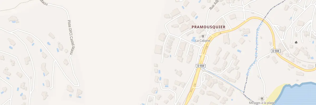 Plan du 9213 Pramousquier au Lavandou