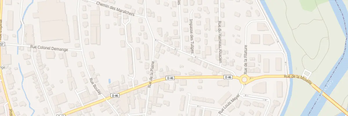 Plan du 31 Rue de la Plaine à Golbey
