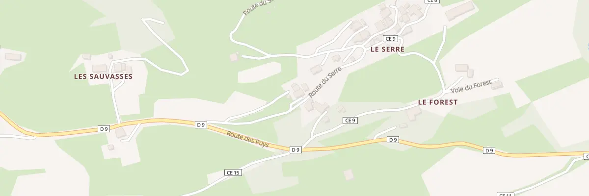 Plan du 5025 Les Garciers à Puy-Sanières