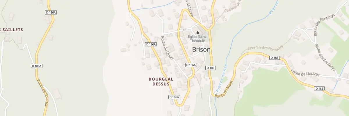 Plan du 76 Rte du Quart à Brizon