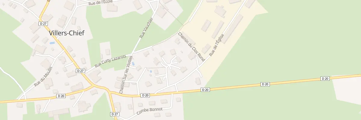 Plan du 6 Rue sur le Mont à Villers-Chief