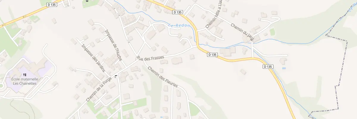 Plan du 280 Rue des Frasses à Perrignier