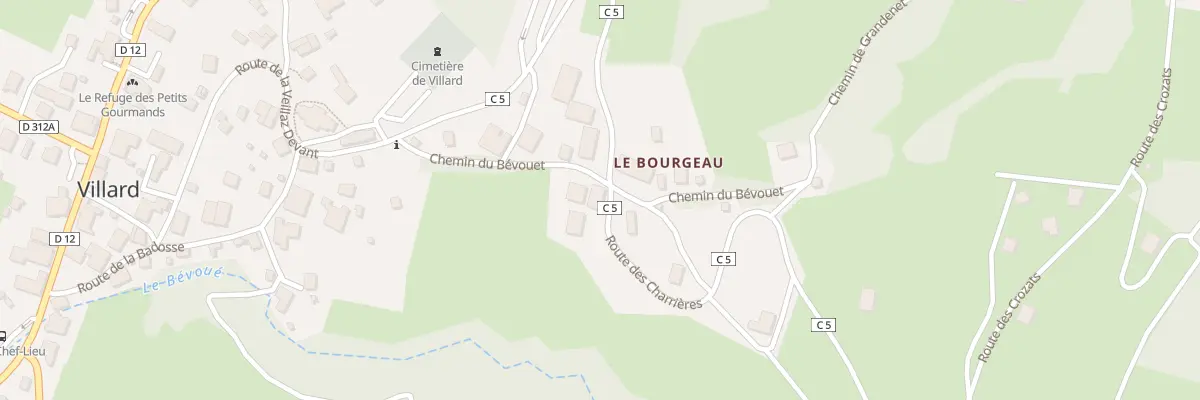Plan du 420 Rte des Charrières à Villard