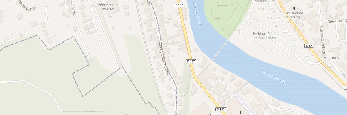 Plan du 31 Che des Princes à Épinal