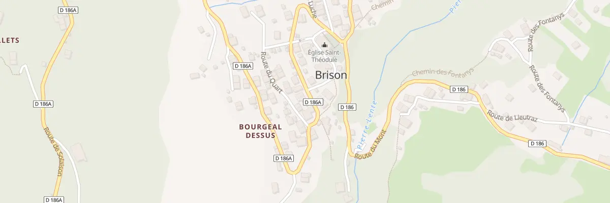 Plan du 262 Rte du Bourgeal Dessus à Brizon