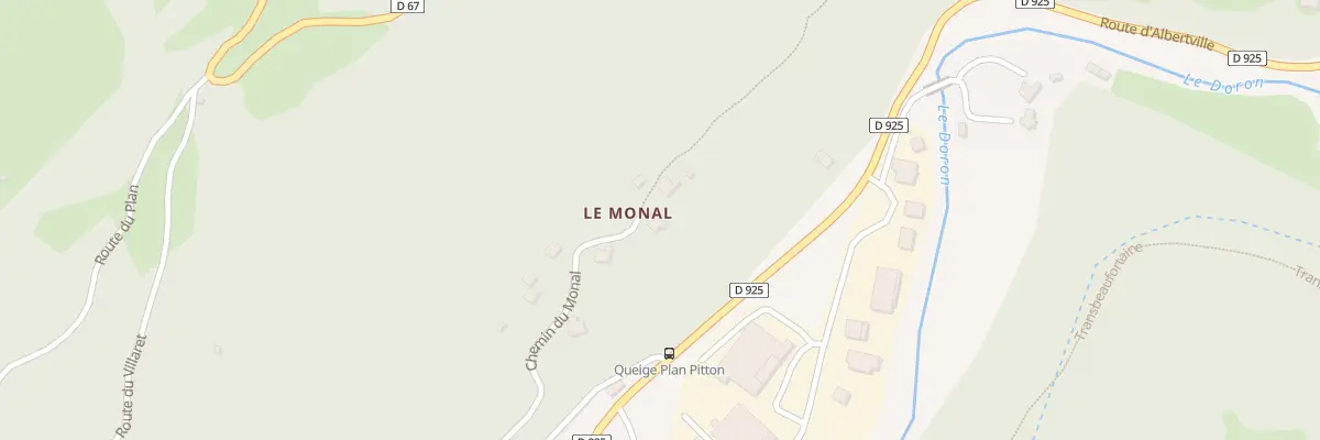 Plan du 452 Che du Monal à Queige