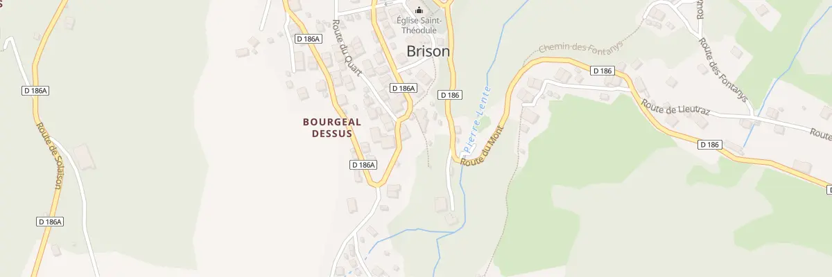 Plan du 353 Rte du Bourgeal Dessus à Brizon