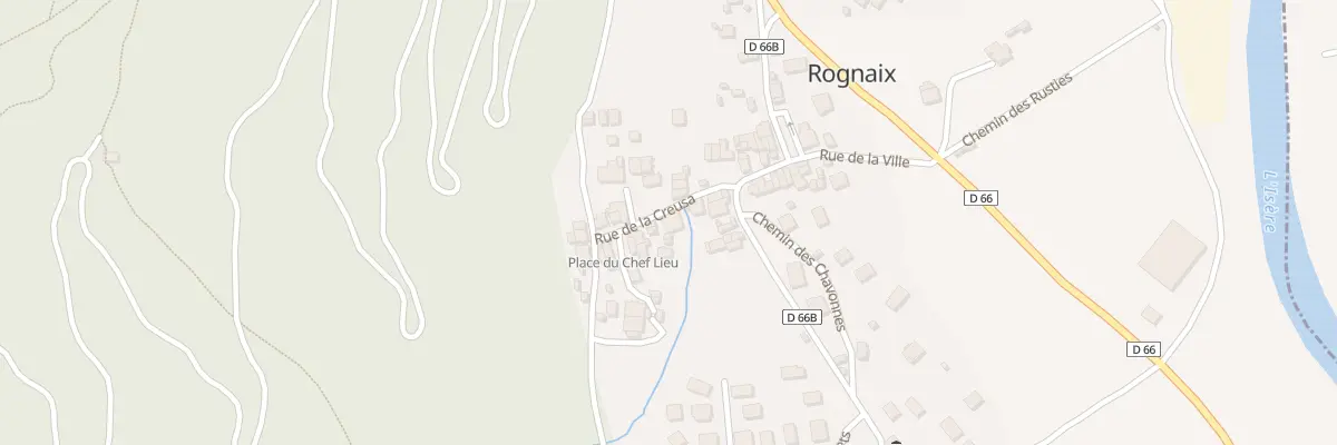 Plan du 57A Rue de la creusa à Rognaix