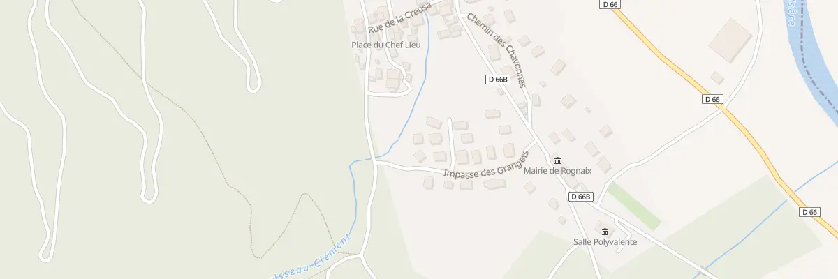 Plan du 176 Imp des Grangets à Rognaix