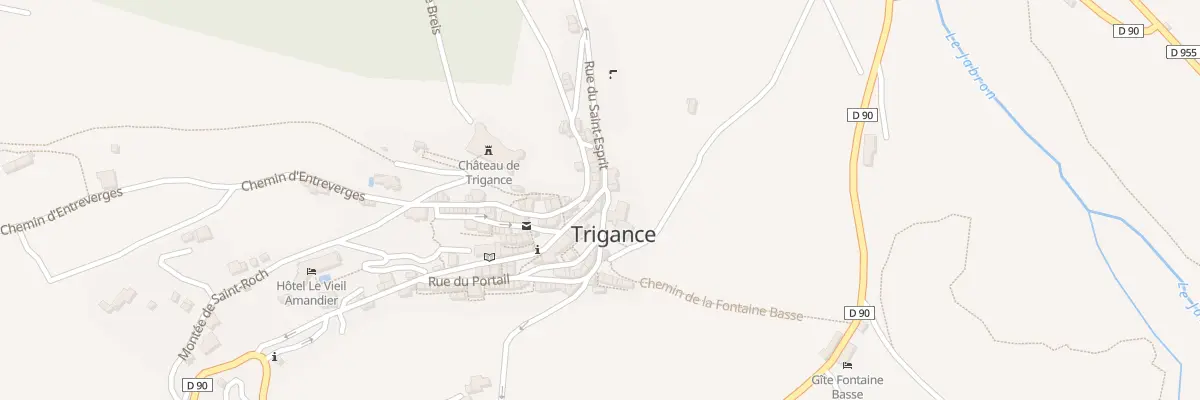 Plan du 5037 Rue de l’Horloge à Trigance