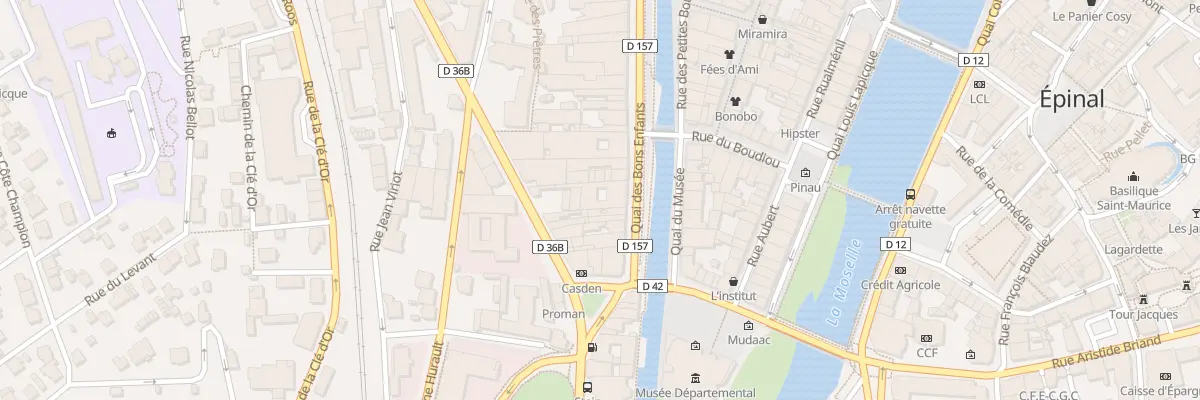 Plan du 46 Quai des Bons-enfants à Épinal