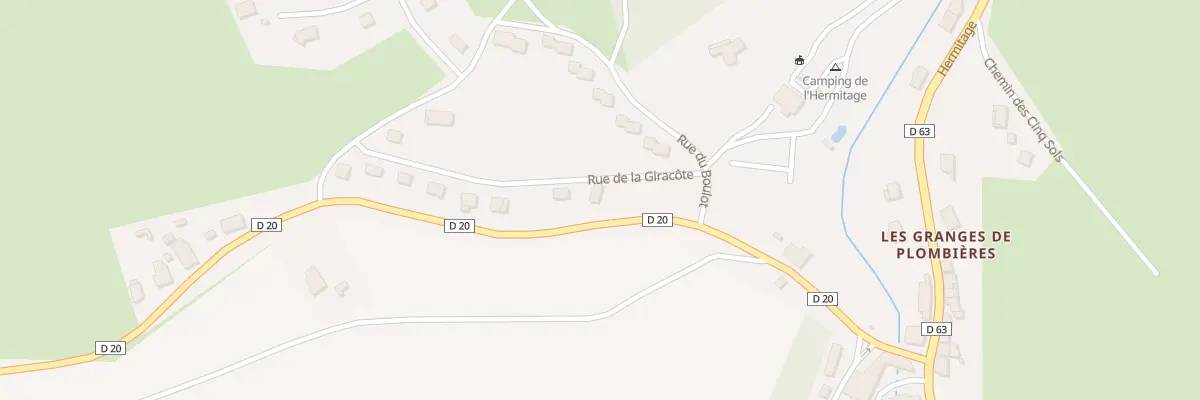 Plan du 81 Rue de la Giracote à Plombières-les-Bains
