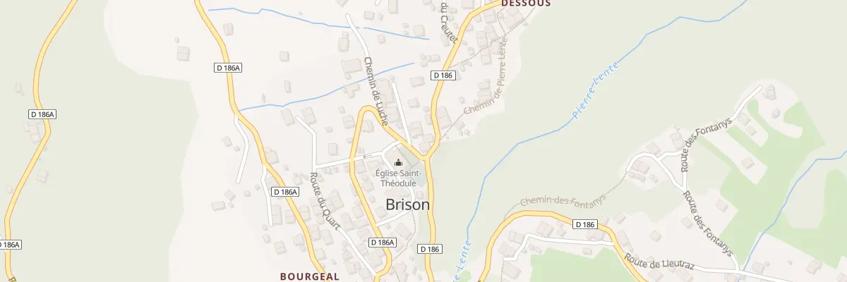 Plan du 35 Rte du Bourgeal Dessous à Brizon