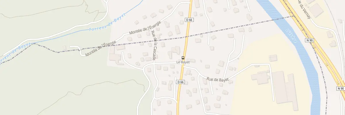 Plan du 28 Rue de basmont à Rognaix