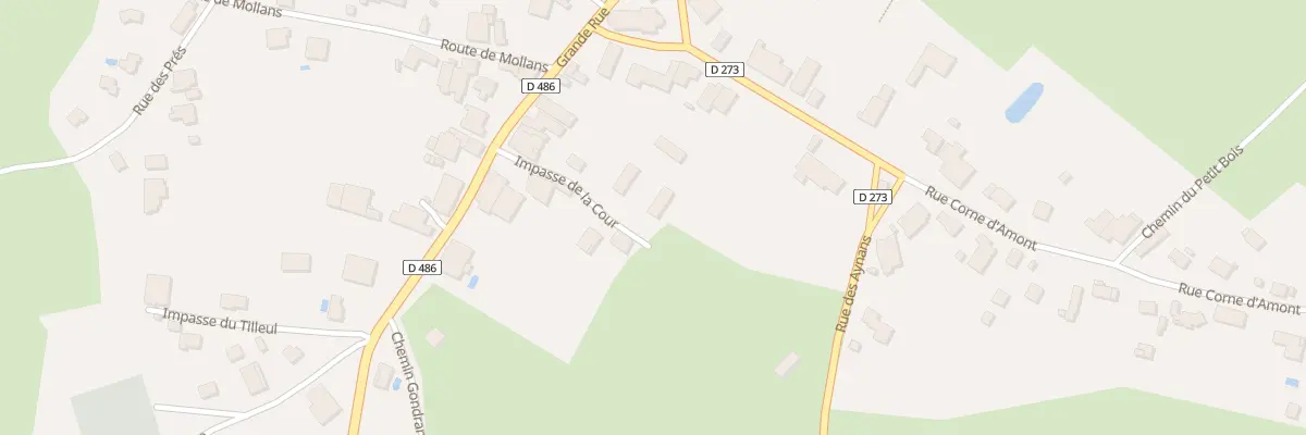 Plan du 7 Imp de la Cour à Vy-lès-Lure