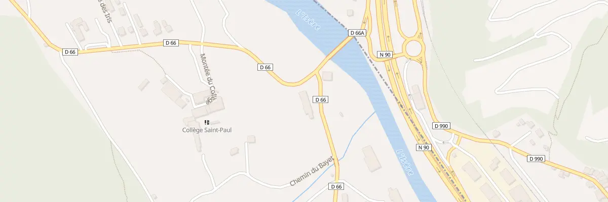 Plan du 347 Rte des Trois Villages à Saint-Paul-sur-Isère