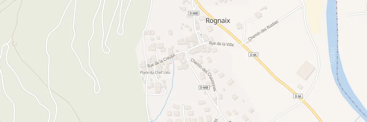 Plan du 192 Rue de la mairie à Rognaix