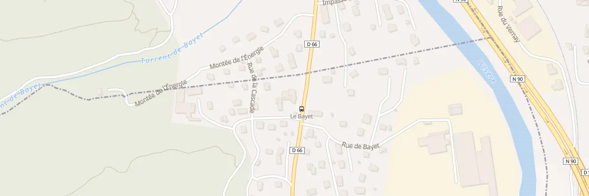 Plan du 98 Rte de la Basse Tarentaise à Rognaix