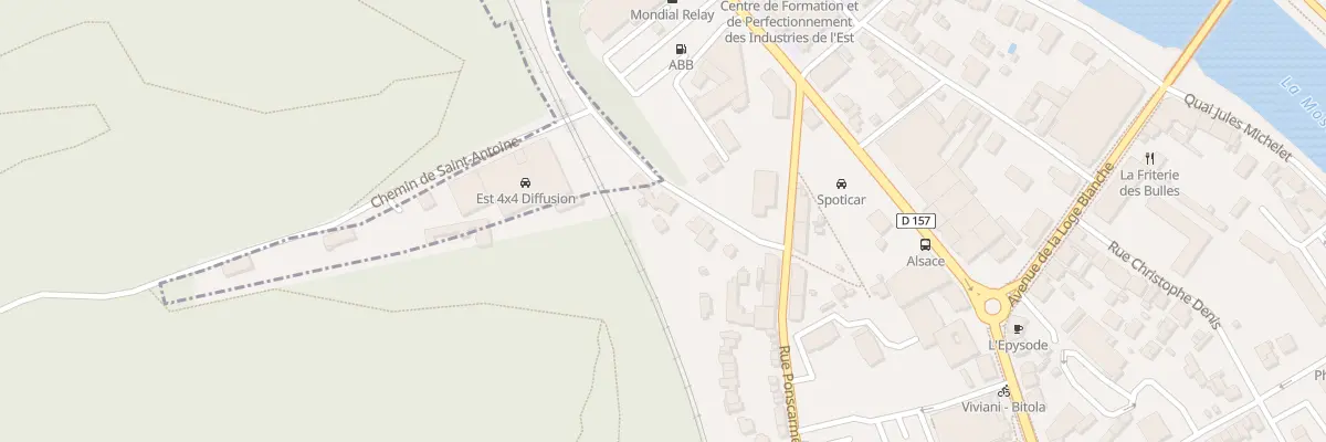 Plan du 44B Che des Princes à Épinal