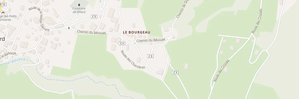 Plan du 590 Rte des Charrières à Villard