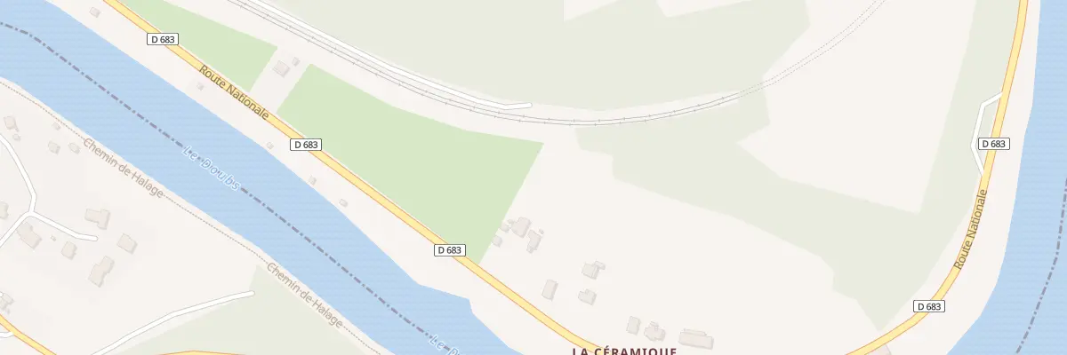 Plan du 5 Rte Nationale à Hyèvre-Paroisse