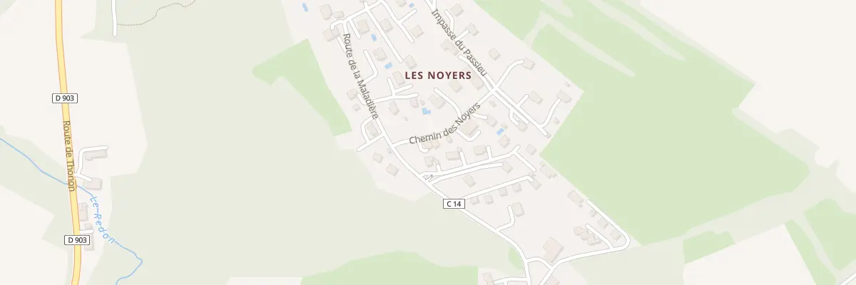 Plan du 30 Che des Noyers à Perrignier
