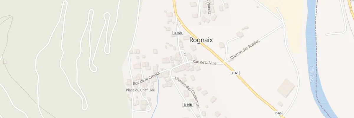 Plan du 132A Rue de la mairie à Rognaix