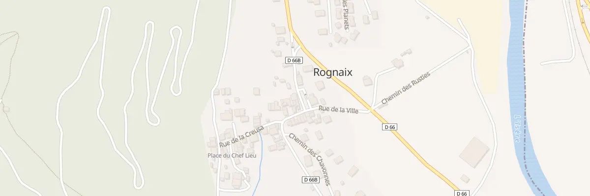 Plan du 90 Rue de la mairie à Rognaix
