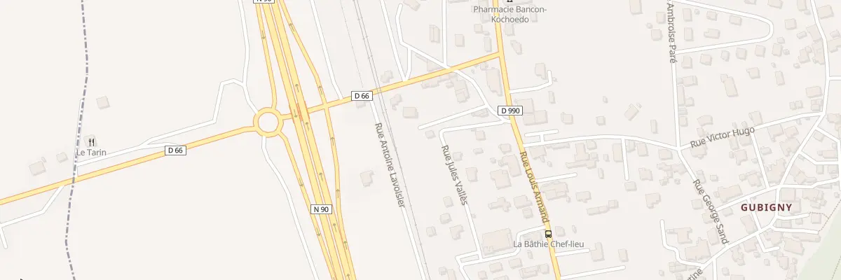 Plan du 154 Rue Jules Vallès à La Bâthie