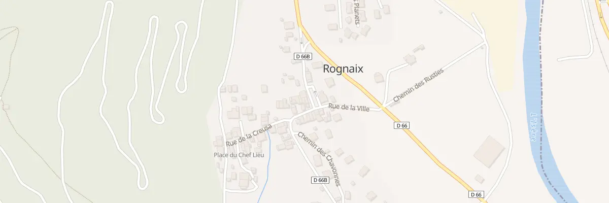 Plan du 132B Rue de la mairie à Rognaix