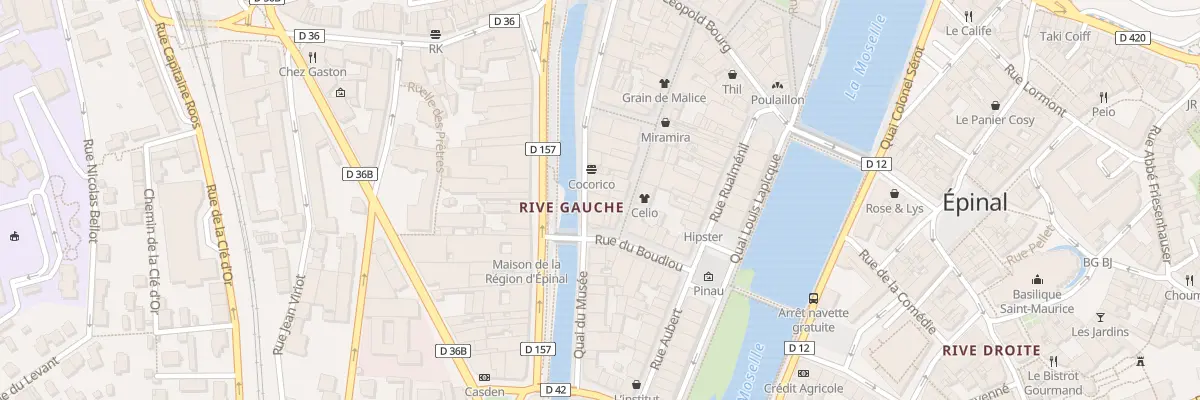 Plan du 16 Rue du Boudiou à Épinal
