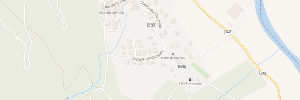 Plan du 298 Imp des Grangets à Rognaix