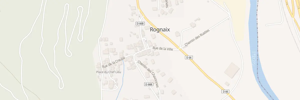 Plan du 93 Rue de la ville à Rognaix