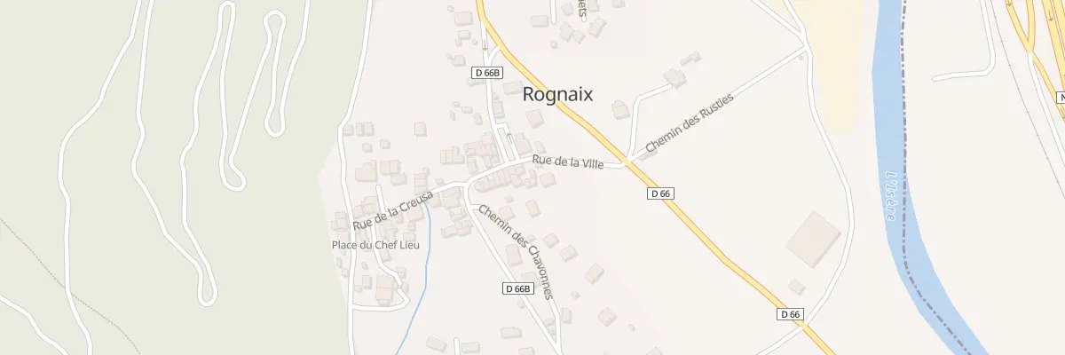 Plan du 93A Rue de la ville à Rognaix