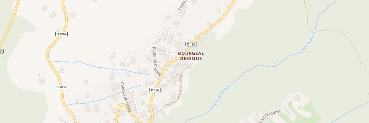 Plan du 238 Rte du Bourgeal Dessous à Brizon