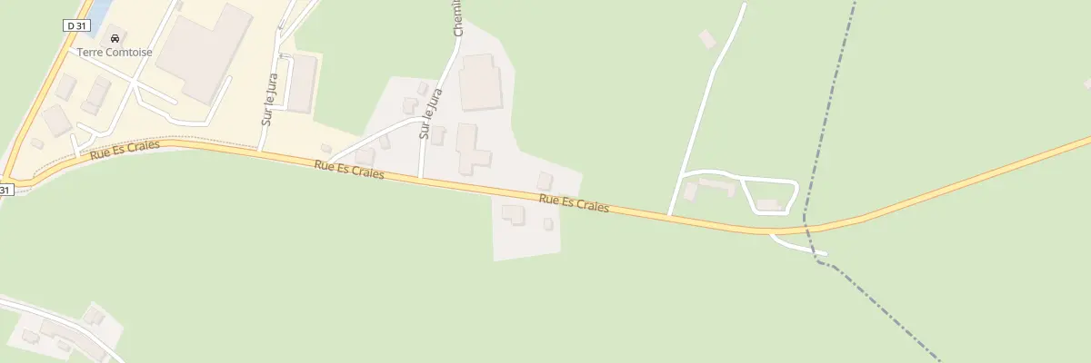 Plan du 5017 Sur le Jura Sud à Avoudrey