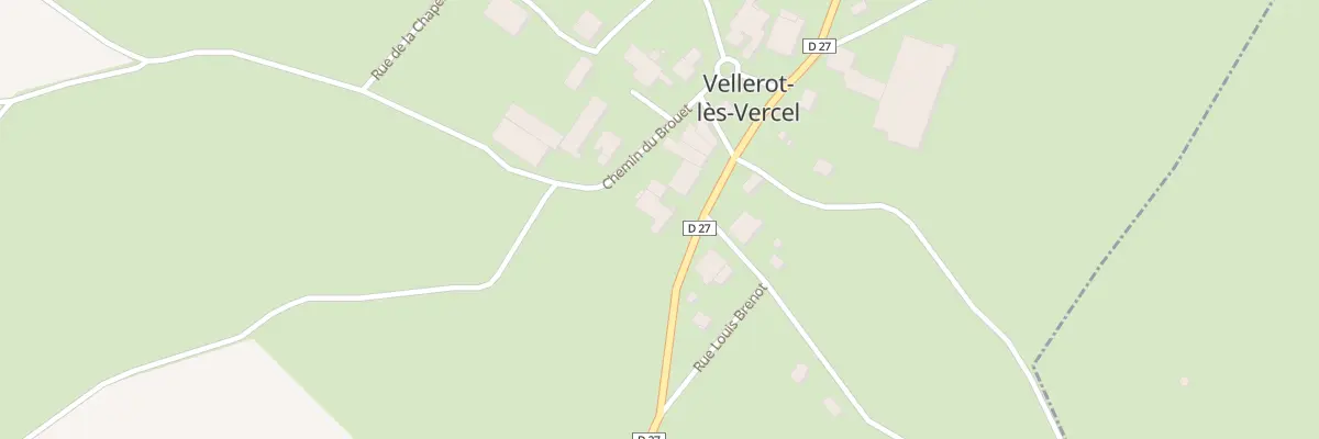 Plan du 1 Rue Grande à Vellerot-lès-Vercel